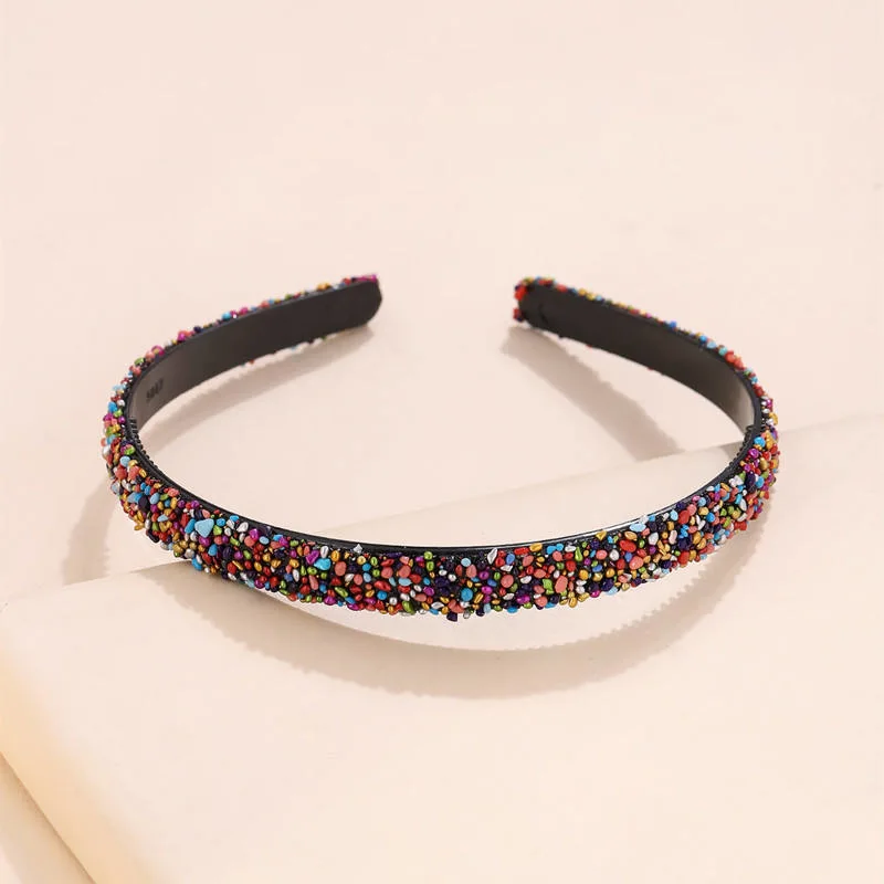 New Popular Baroque Style Colorful Crystal Fashionable Hair Band