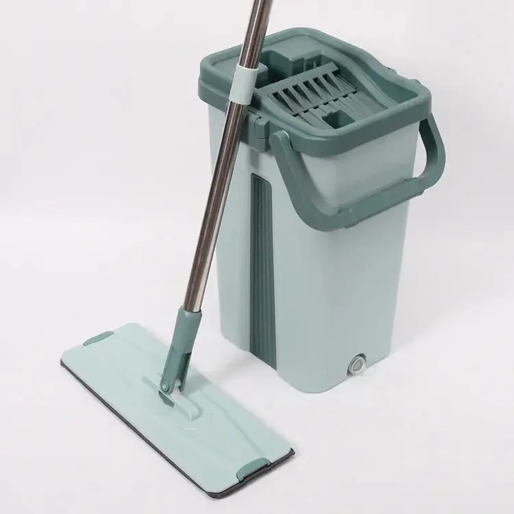 Floor Cleaning Tool Easy to Clean Mini Mop with Plastic Mop Bucket