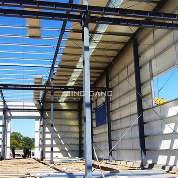 Estructura de acero industrial Construcción prediseñada proyecto de construcción de planta prediseñada Para Taller de almacén