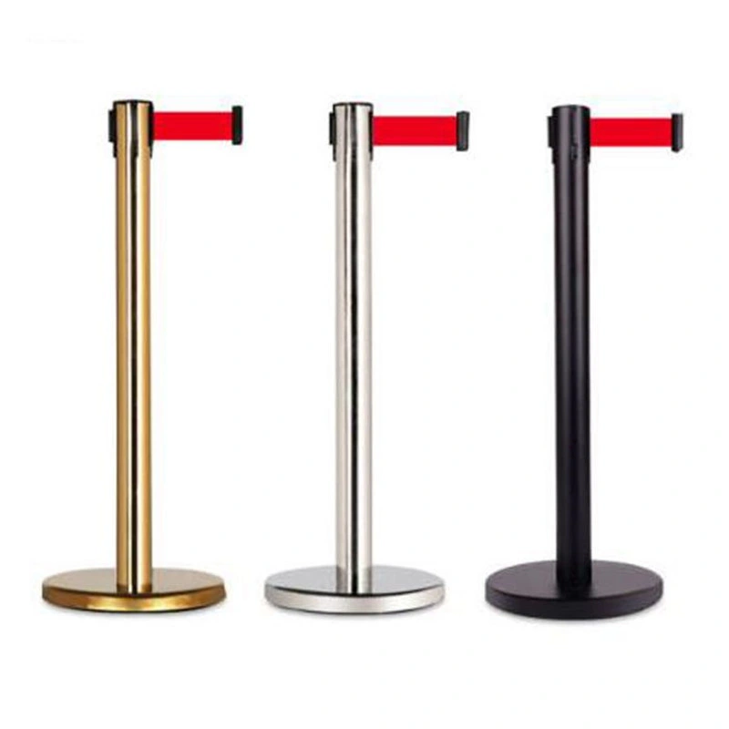 Retractable Stainless Steel Queue Crowd Control Safety Traffic Barrier