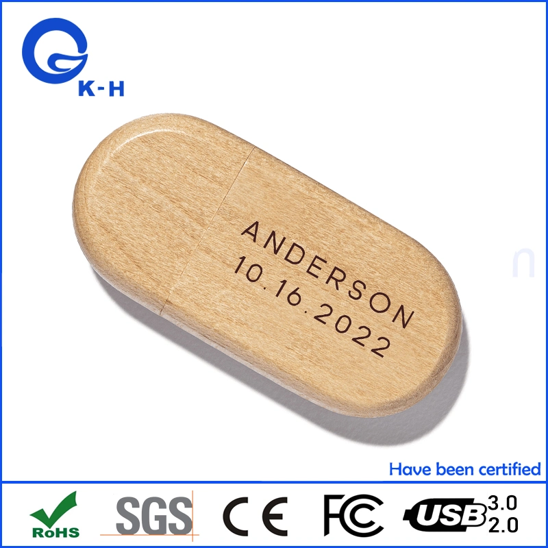 Custom Wooden USB Flash Driver 16GB Memory Stick Promotional Gift