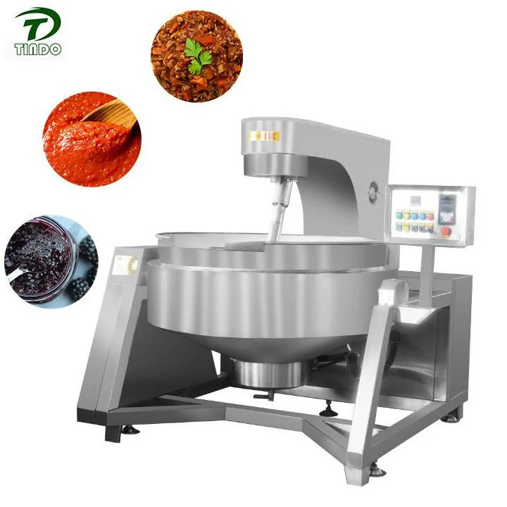 Industial Steam Heating Jacketed Pot Kettle Machine Planetary Strring Cooking Mixer