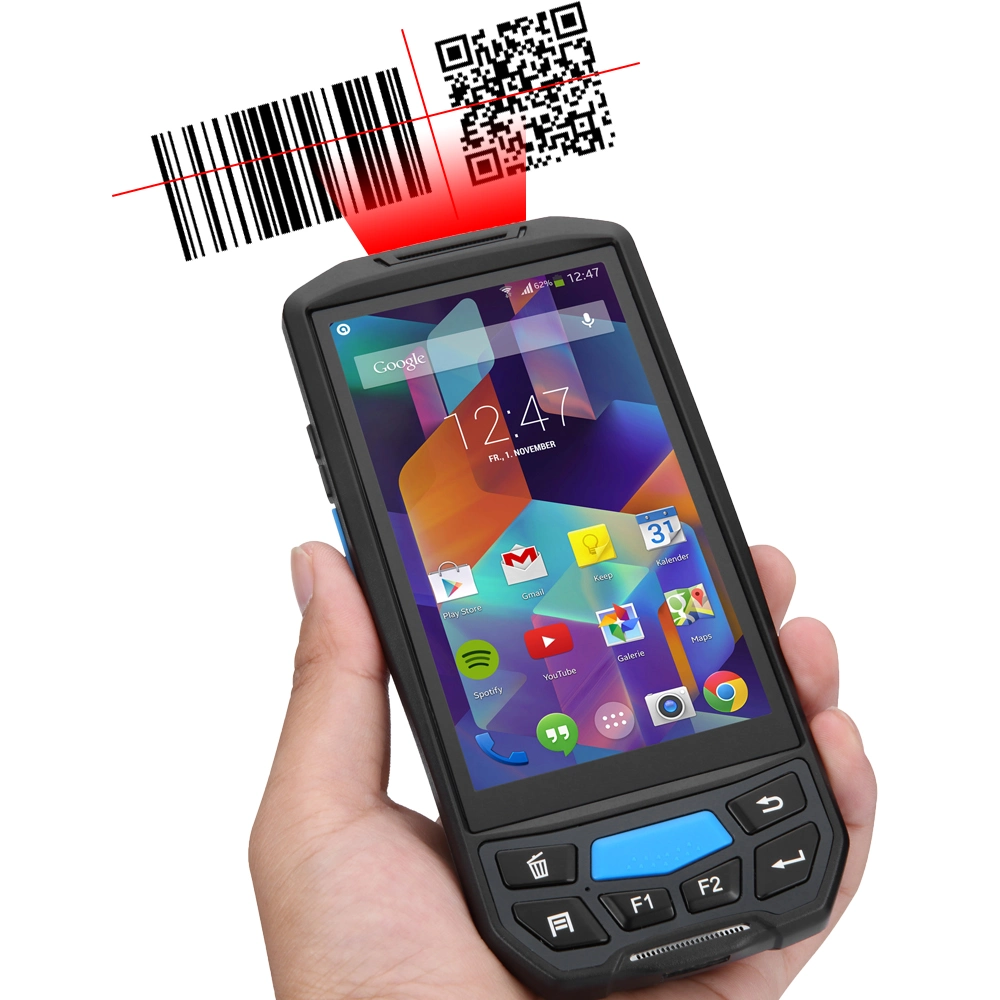 Robusto 4G dispositivos biométricos portátiles Precio barato, portátil POS Terminal PDA dispositivo Android con escáner de códigos de barras