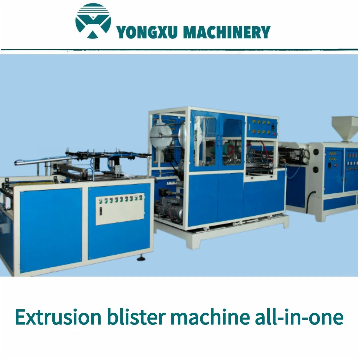 Three Sets of Screw Extrusion Blister Machine All-in-One Machine