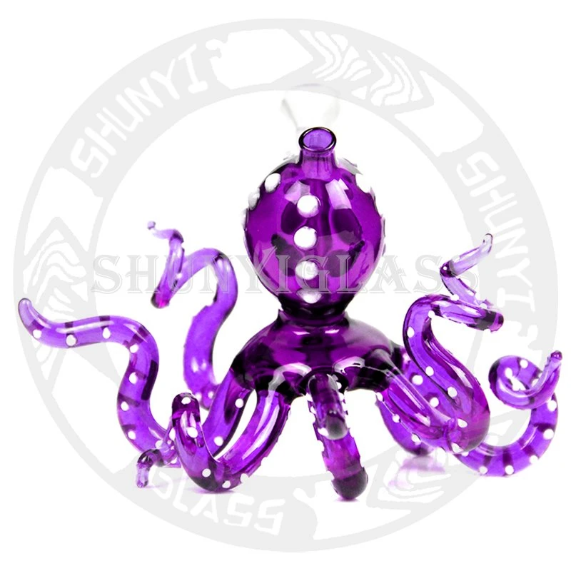 Purple DAB Rigs Wholesale/Supplier Glass Water Pipe Art Glass Smoking Set Seed of Life Ball Rig Smoke Pipe DAB Rigs