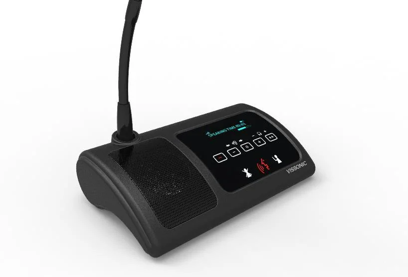 Vissonic Wireless do sistema de Conferência de Áudio Digital Microfone de votação