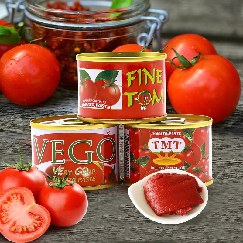 Low Cost Price Sweet Tomato Paste Tin Canned Aseptic Tomato Paste Cold Break
