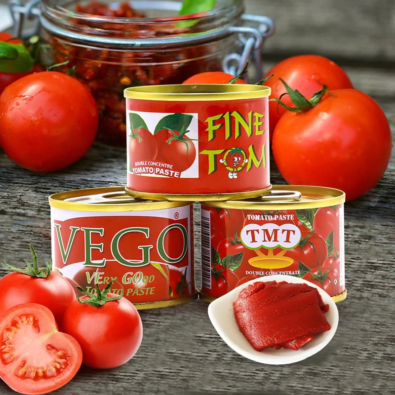 Preço baixo custo de tomate doce Estanho asséptico em conserva de tomate Cold Break