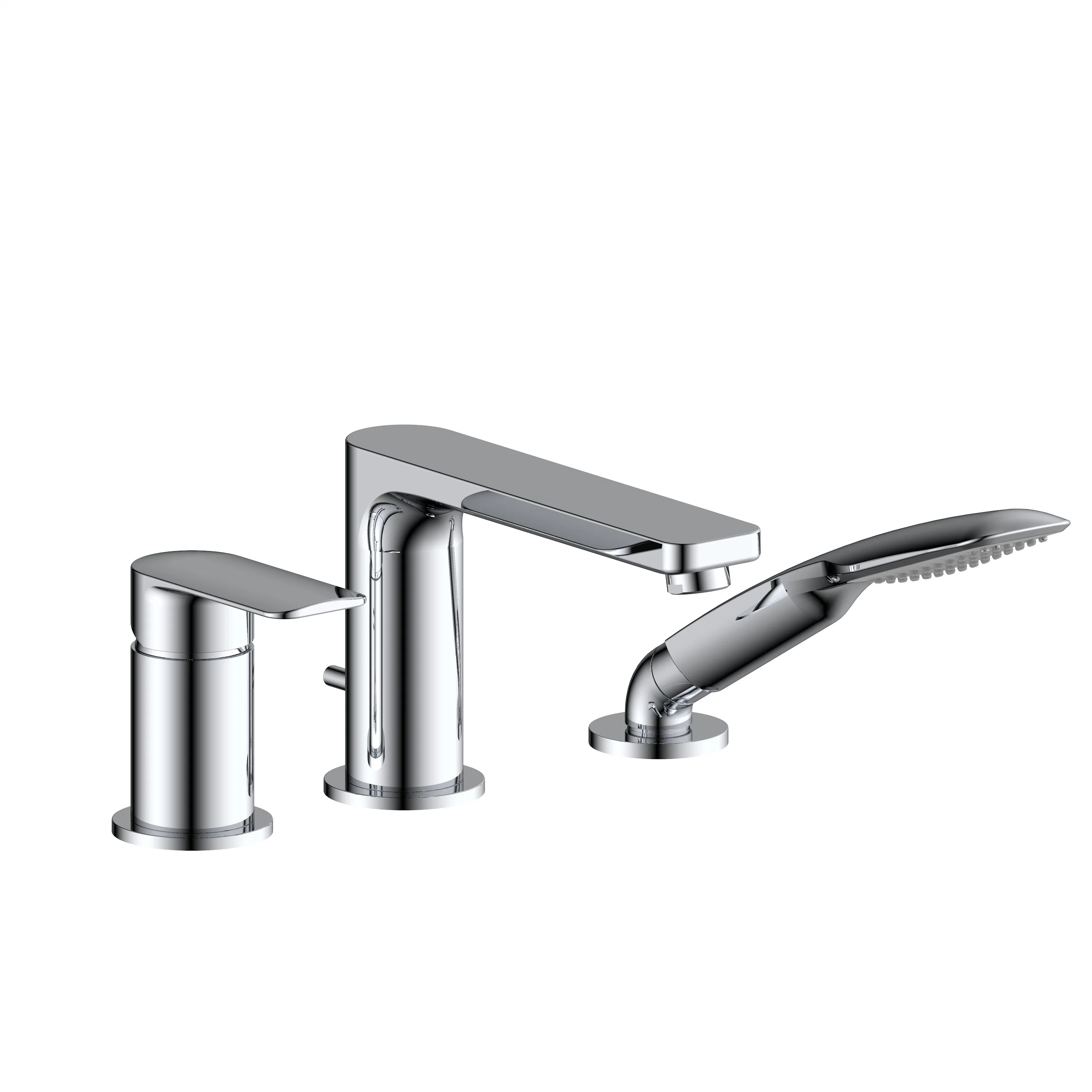 Cupc Chrome Plated Design Brass Bathtub Mixer Bathroom Faucet with Shower