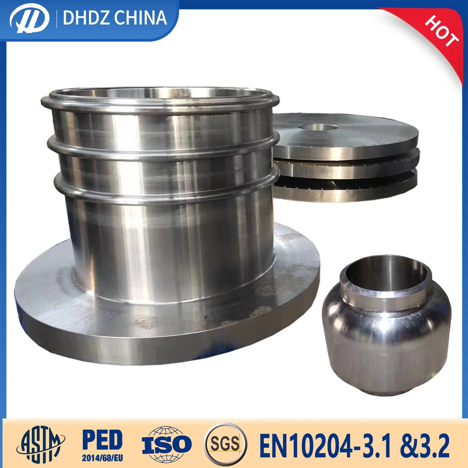 Special Steel Disc Forging Alloy Steel Cylinder Forging Customized Forged Parts