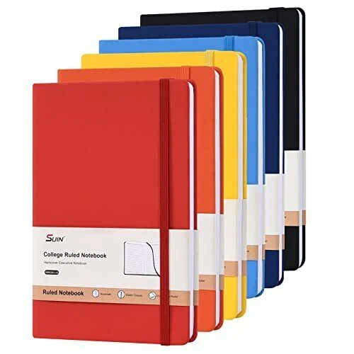 PU Leather Hardcover Business Planner Organizer Agenda Notebook for Office