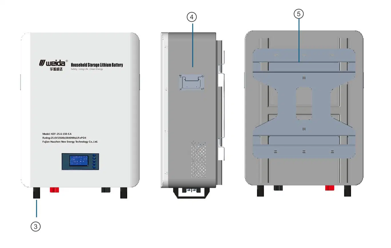 51.2V Series Wall Mounted LiFePO4 Battery Unit Household Energy Storage System