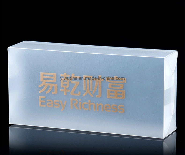 Translucent Pet PVC Packaging Plastic Folding Gift Box with Printing