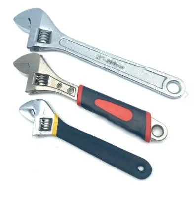 Classic Chrome Plated Steel Chrome Vanadium Alloy Adjustable Wrenches Spanner 8-Inch Combination Tool