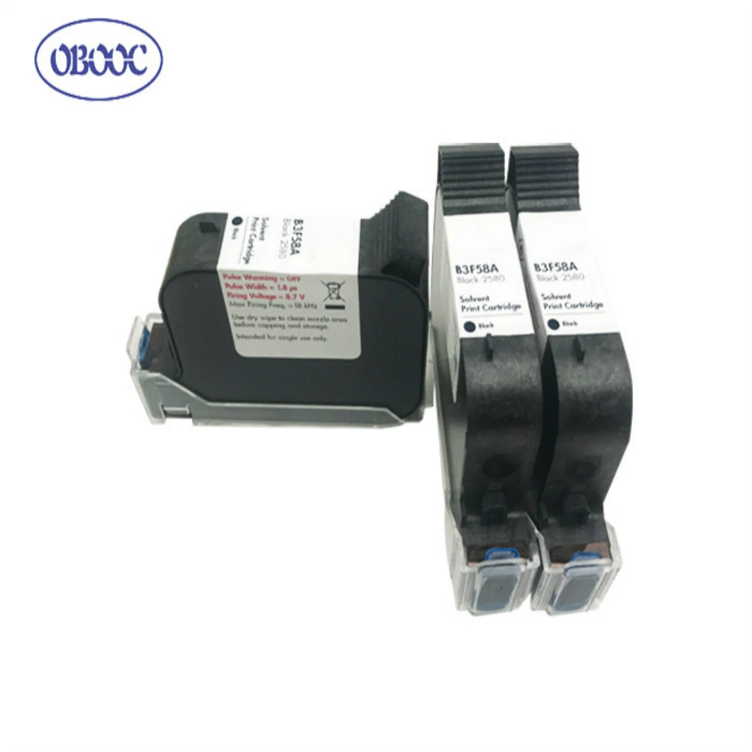 Factory Direct Wholesale/Supplier 2580 Solvent Black Ink Cartridge