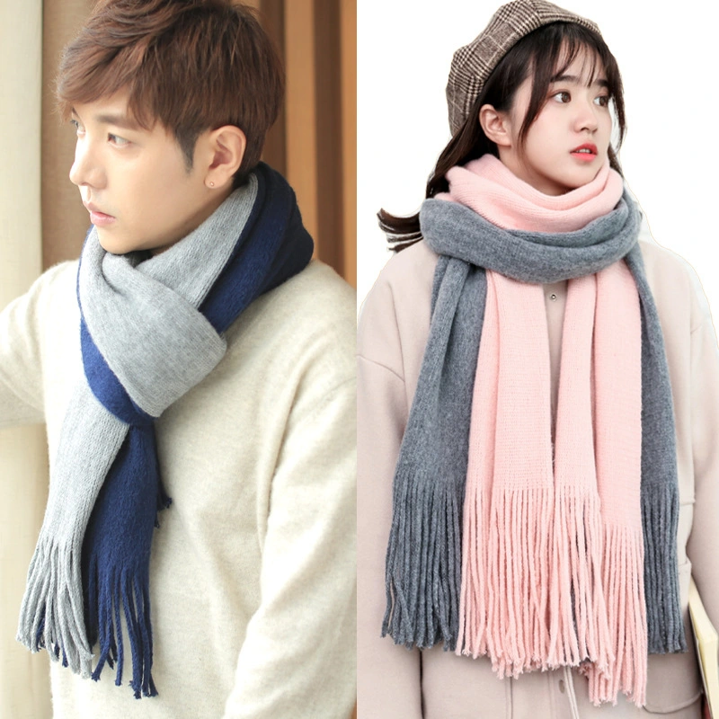 Double Color Style Fashion High quality/High cost performance  Apparel Soft Warm Winter Cashmere Lady Scarf