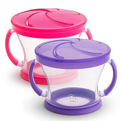 High quality/High cost performance Convenient Toddler Baby Feeding Cup Snack Cups with Catcher