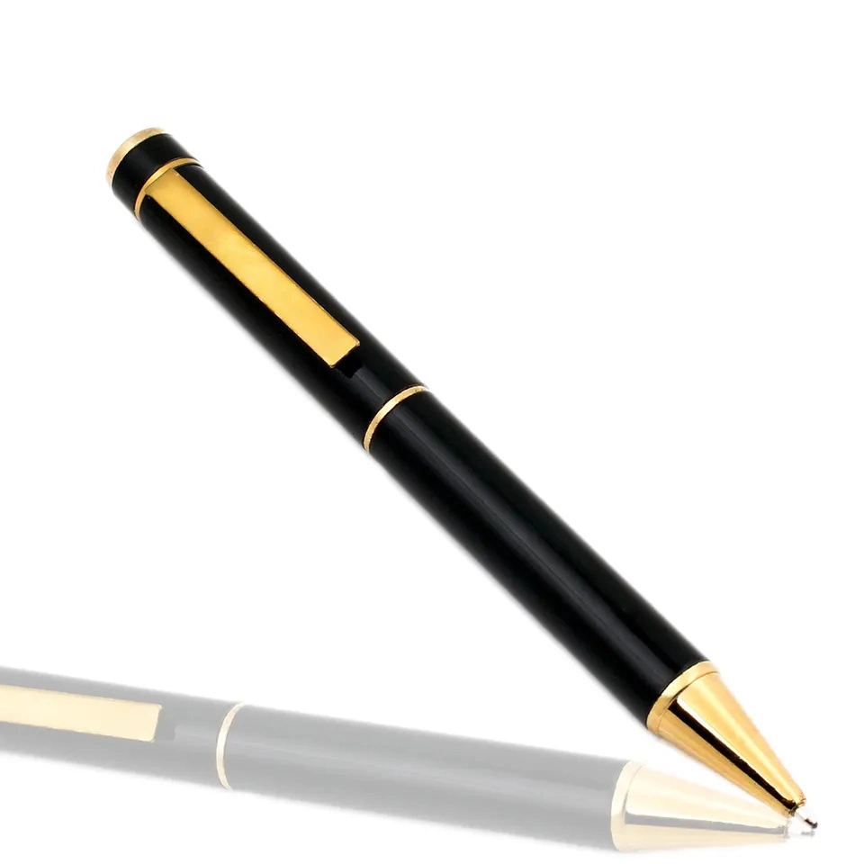 Nova caneta personalizada de luxo com bola preta e logótipo Engraving Professional Executive Office Nice