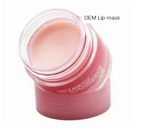 Logo personnalisé hydratant Lipmask Plumper lèvres Gel hydratant de soins de beauté lèvre masque rose de couchage Baume à lèvres Masque à lèvre