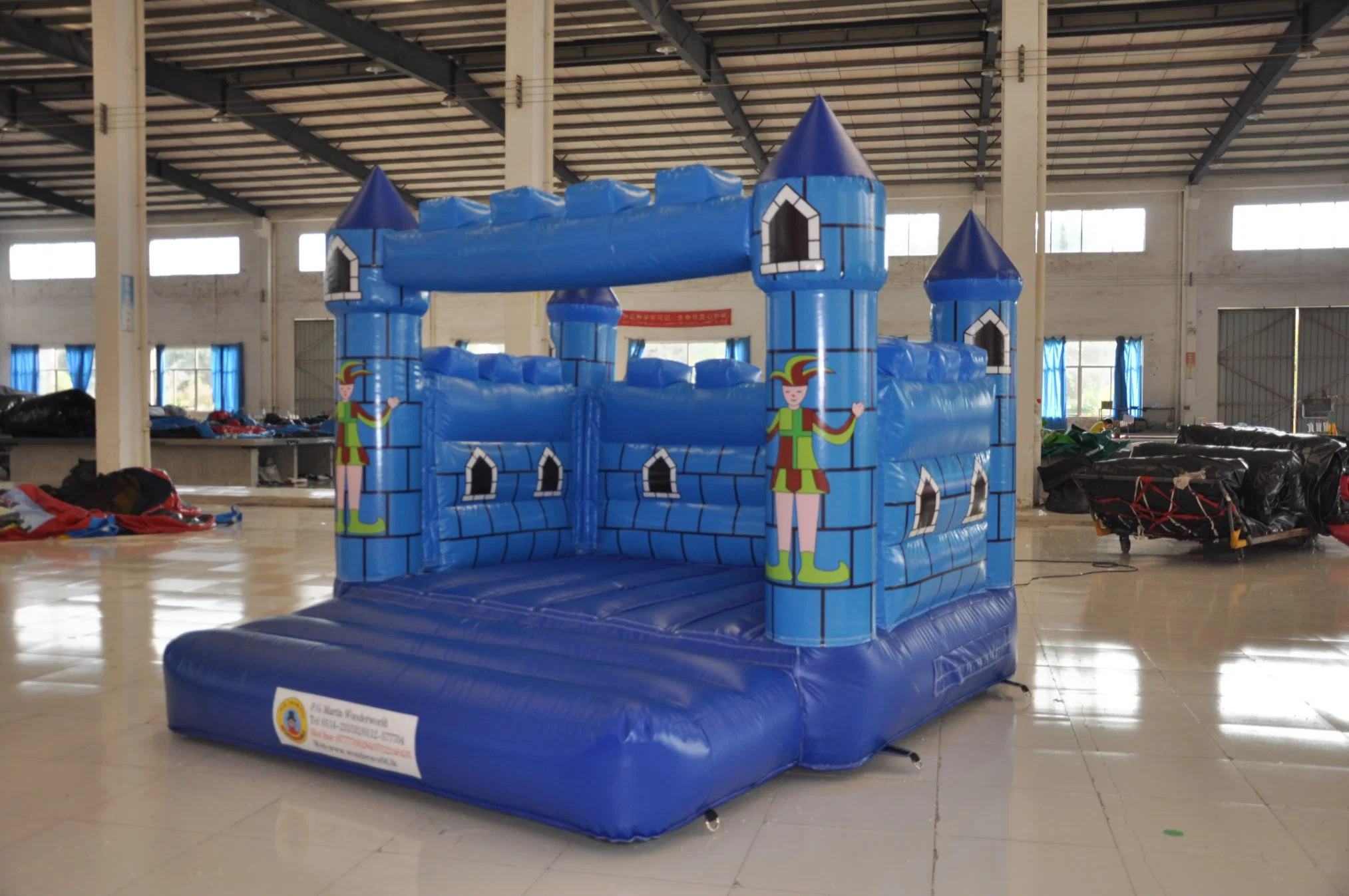 Payaso azul castillo inflable Gorila (AQ514-2)