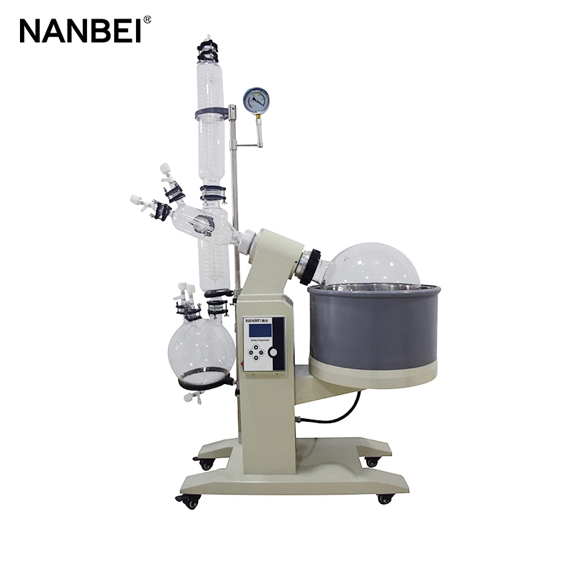 Laboratory Chemical Automatic Lifting Rotary Evaporator with Vacuum Pump Chiller