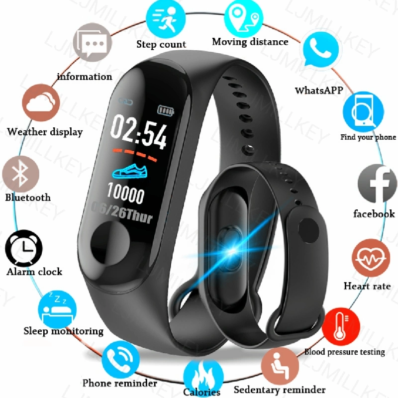 Smart Sport Bracelet Wristband Blood Pressure Heart Rate Smart Watch