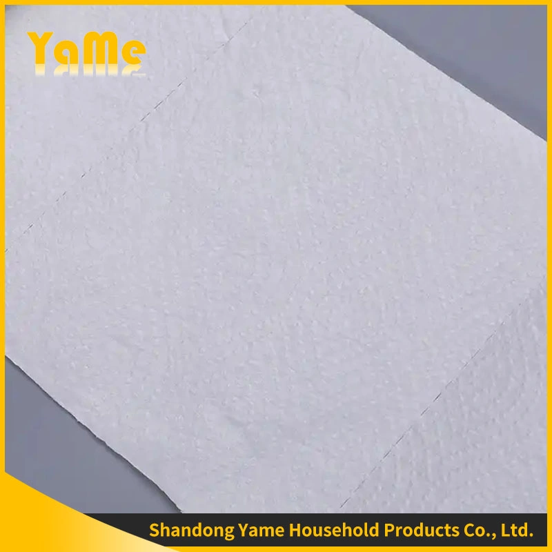 Popular Sale Eco-Friendly Disposable Wood Pulp Roll Paper Kitchen 2 Ply Kitchen Paper Towel