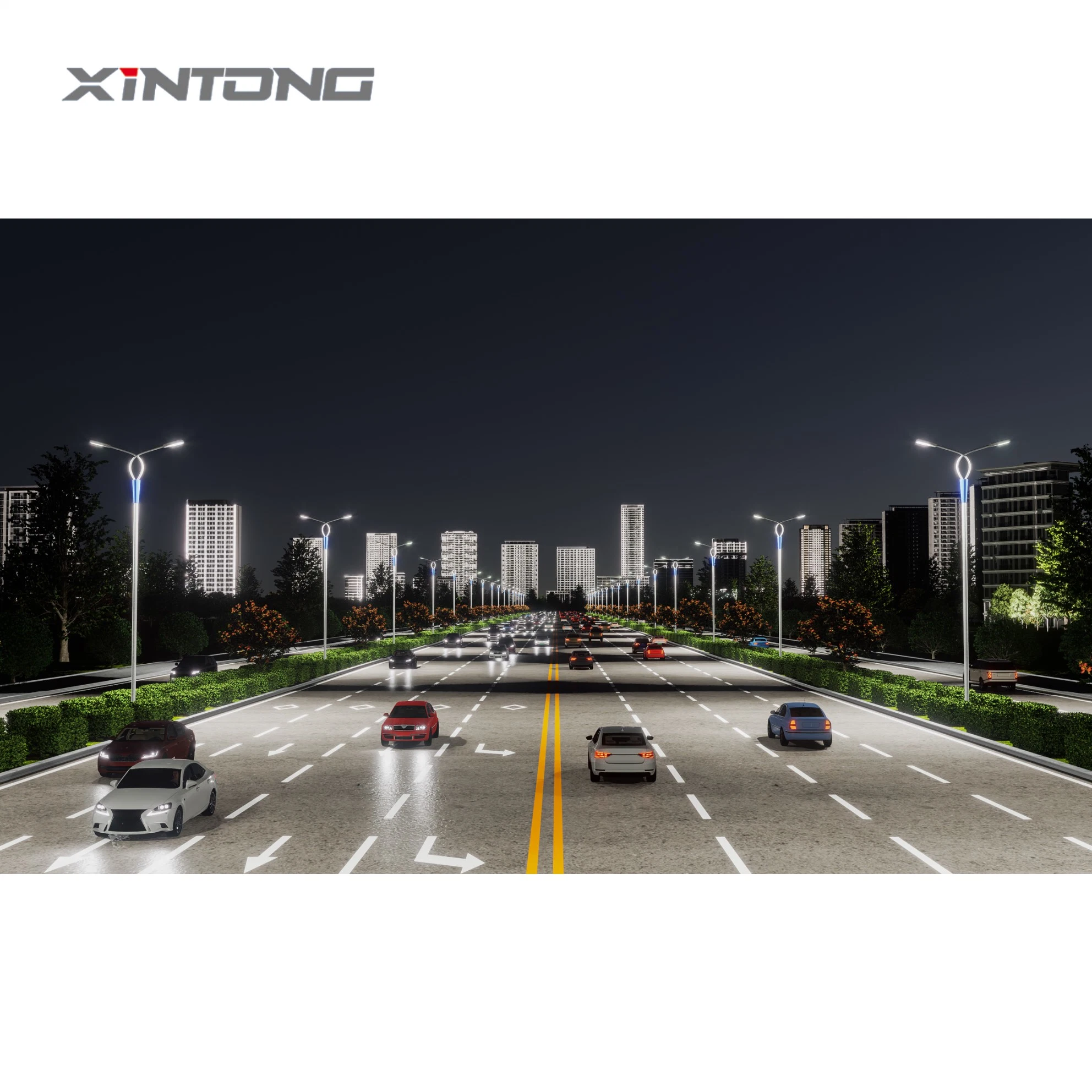 موقف السيارات من الألومنيوم Xintong علبة الكرتون Solar LED Street Light