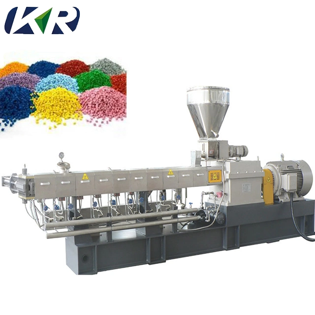 Plastic Glass Fiber Nylon Compounding Extruder Machine Price/PA+GF Plastic Twin Screw Extruder