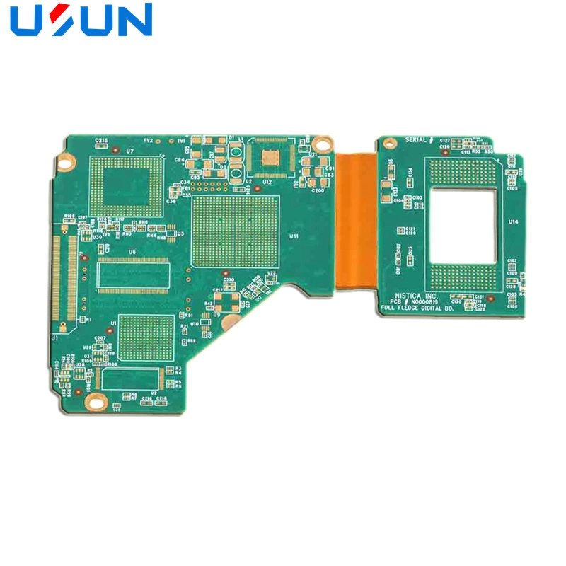 حجم فتحة يبلغ 0.15 مم الحد الأدنى لحجم RoHS الخاص بلوحة دوائر OEM المرنة الصلبة لوحة PCB