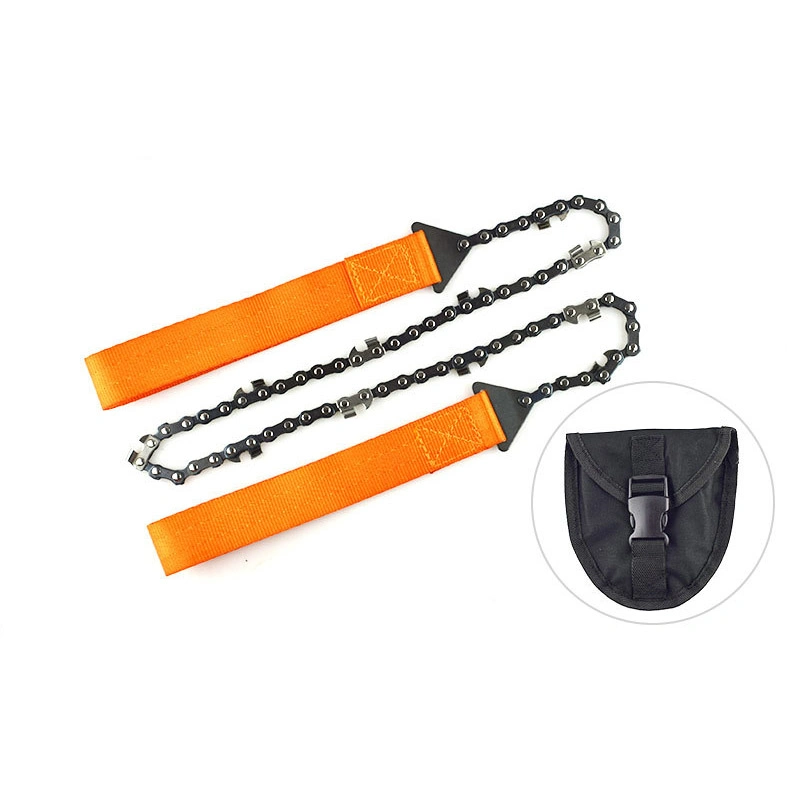 24 Inch 65mn Steel Rope Saw Hand Pocket Saw with Paracord Handle Pocket Chainsaw Wire Saw Tree Cutting