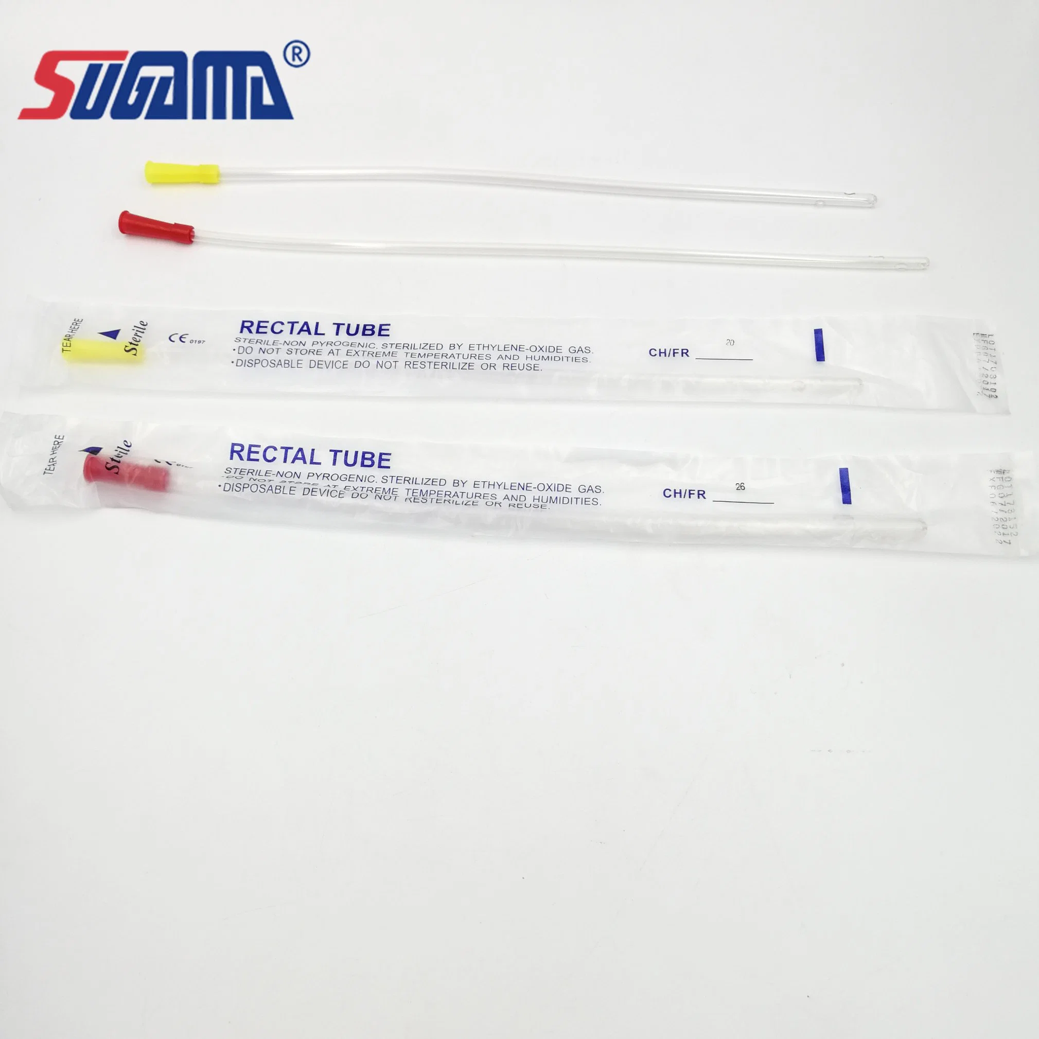 Medizinische PVC-Doppelballon-Rektaleneinlaufröhre mit Röntgenstrahlung Gewinde
