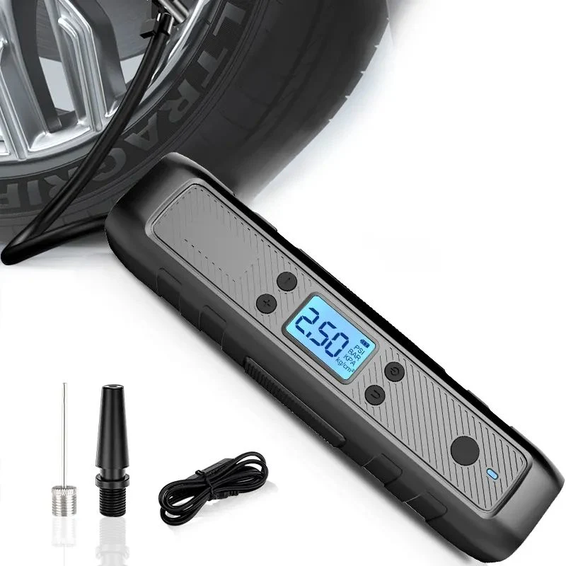 Insuflador de Pneu Digital elétricos portáteis inteligente do Compressor de Ar da Bomba de Pneu para carro de aluguer de Medidor de Pressão da Bomba de Ar para carro moto 3671