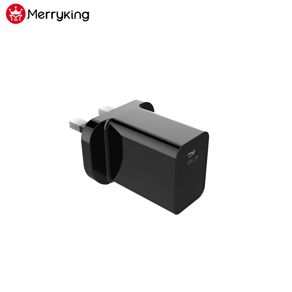 Carregador de telemóvel carregador de viagem rápido para telemóvel 3 Carregador USB-C PD PINs UK para montagem em parede 18 W 15 W. Carregador de viagem GAN de 20 W e 30 W para o Smart Phone iWatch