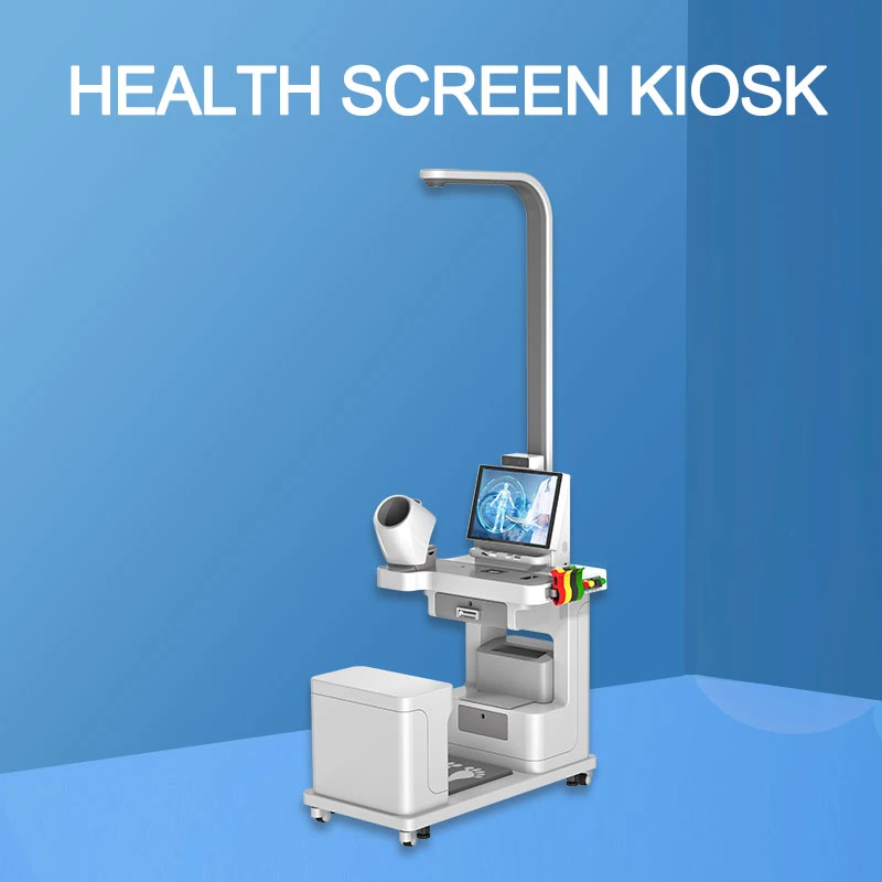 Balança de peso em altura Kiosk com ecrã tátil Health Examination Kiosk Multimedia Quiosque