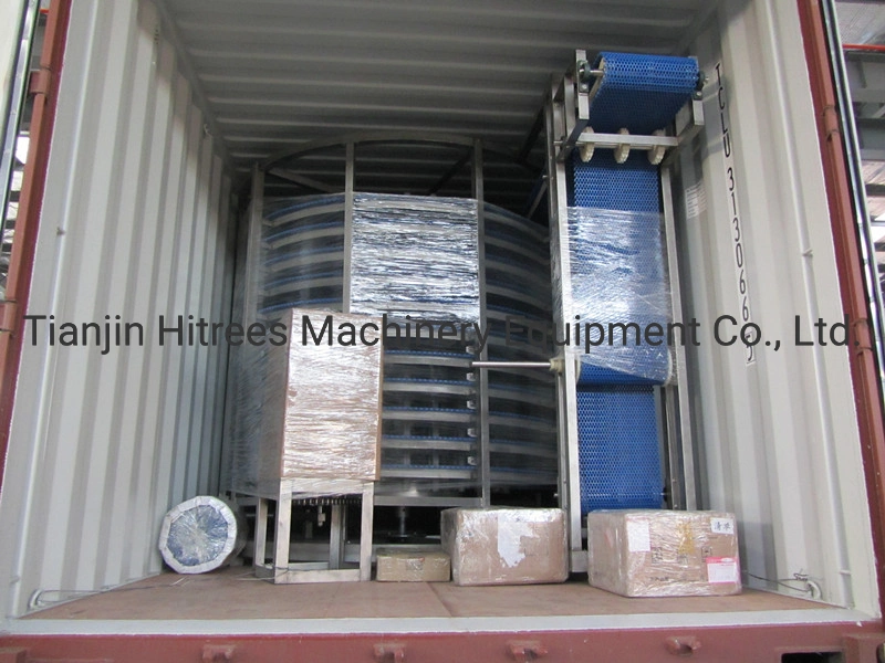 Food Cooling/Cooling Type Modular Belt Spiral Conveyor