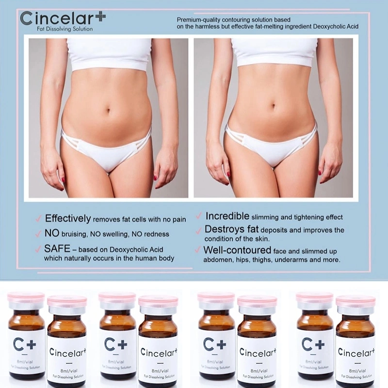 High quality/High cost performance  Wholesale/Supplier Cincelar+ Lipolytic Solution Weight Loss Lemonbottle Ampoule Solution Certified Lipolysis Fat Dissolve Kybella Kabelline Lipo Lab V-Line