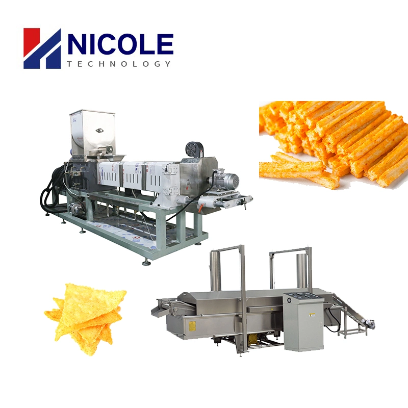 High quality/High cost performance  Fried Salad Sticks Extruder Bugles Chips Processing Machine