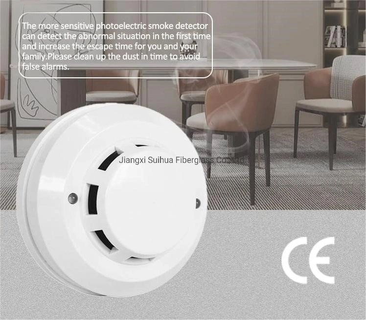 Smart Home Security Alarms Interlinked Kohlenmonoxid-Detektor &amp; Wärme Alarm- Und Rauchmelder