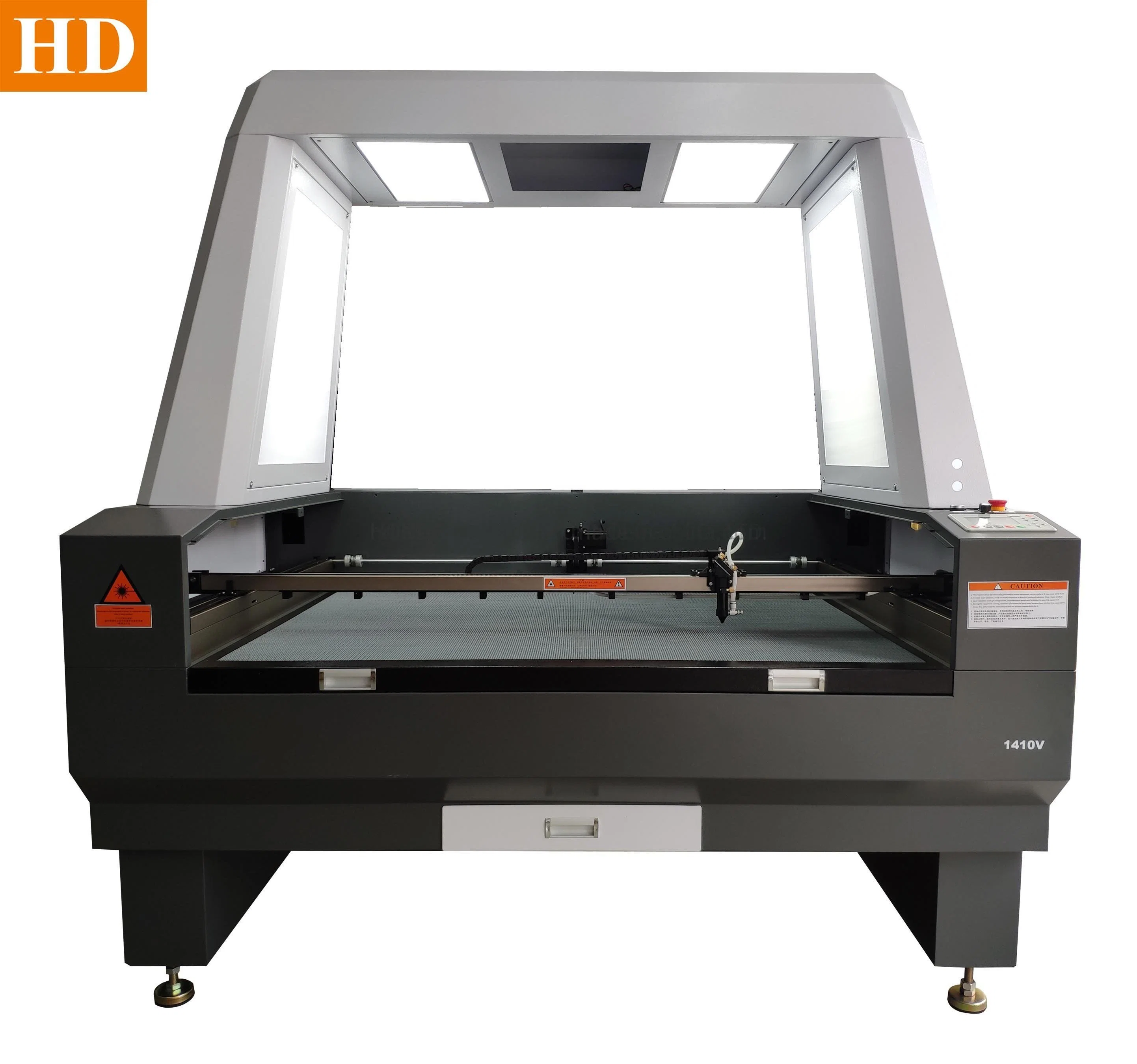 80W 100W 130W Reci EFR Yongli Spt Stoff Stoff Textilien Laser-Schneidemaschine mit Doppelkopf-Kamera 1390 1410 1610 CO2 Laser Schneiden Gravieren Druckmaschine