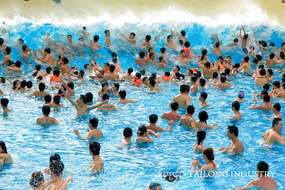 Tobogán acuático Family Wave Pool para el parque acuático de atracciones Equipo de juego