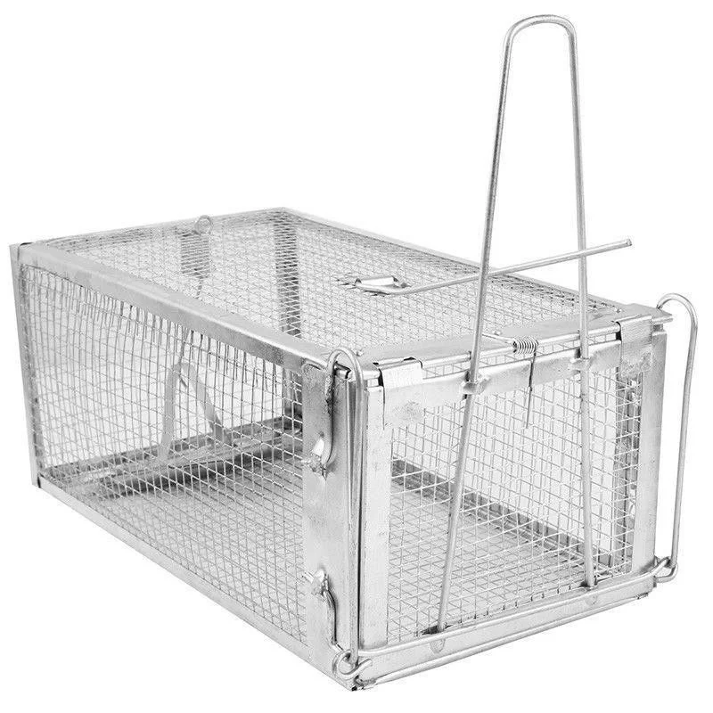 Humane Mesh Maus Ratte Trap Cage Live Fang Nagetier-Kontrolle Mit Einzeltür