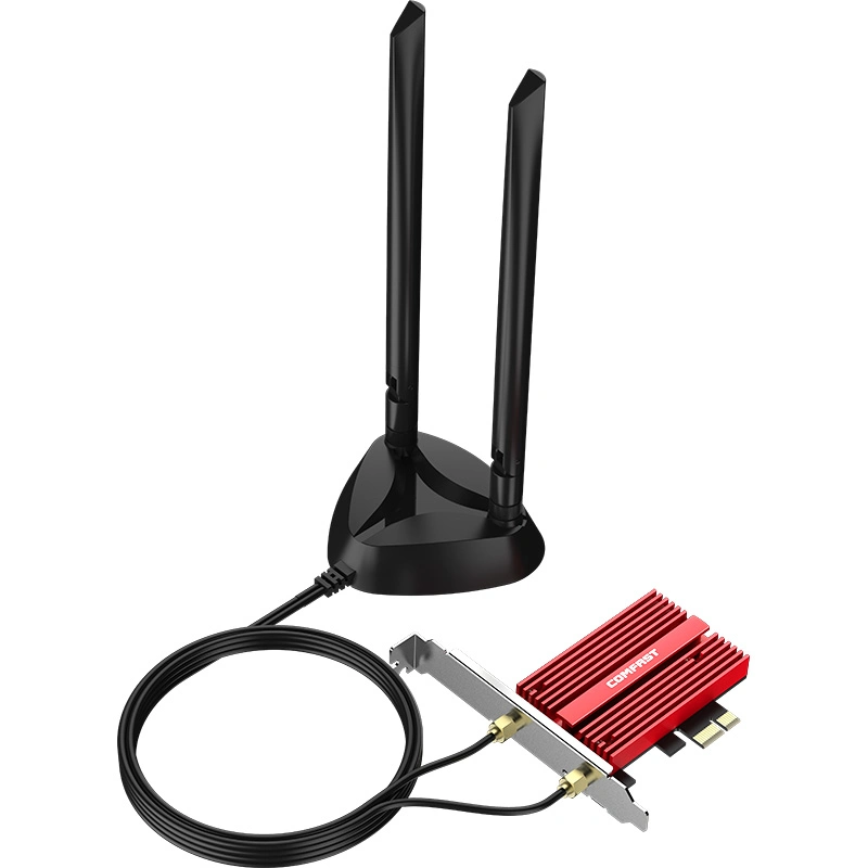 CF-Ax210 Plus 5374 Mbps WiFi6e PCI-E Wireless Adapter Bt5.2 Magnetic Base Wireless LAN Adapter