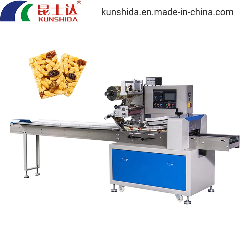 Biscuit Manufacturers Automatic Flow Horizontal Wrapping Chocolate Pillow Bag Packaging Machine