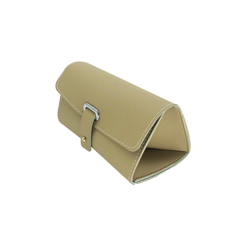 Soft Leather Multi-Cell Glasses Case Large Capacity Portable Pressure-Resistant Sunglasses Storage Box Myopia Hand-Made Glasses Case