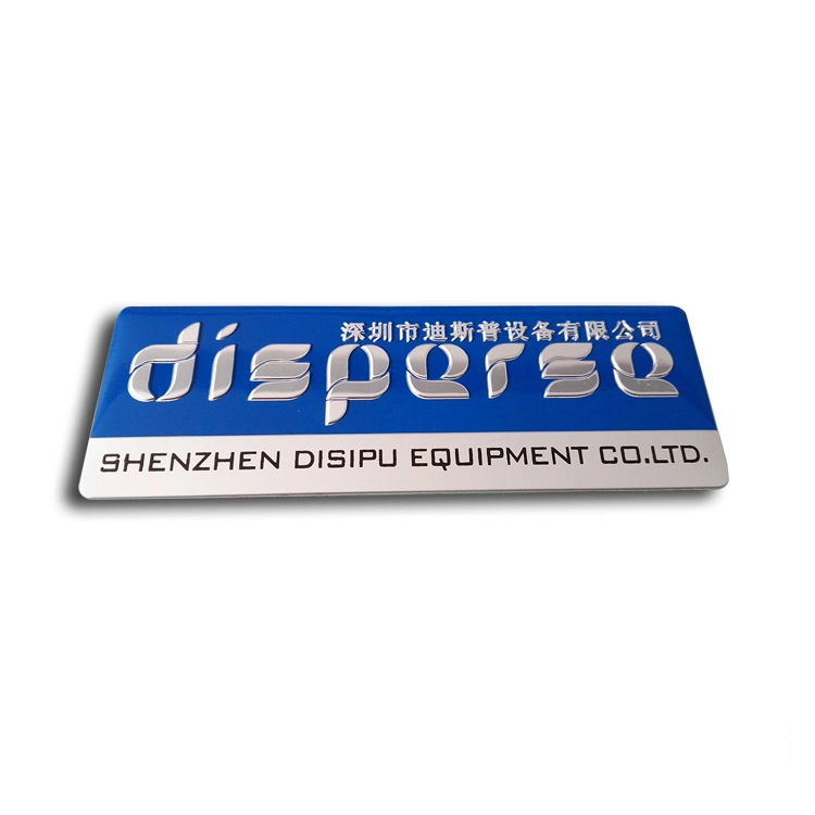 Factory Custom Printing 3D Logo Oven equipment Metal Aluminum Name Badges