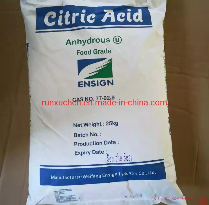 CAS 5949-29-1/ácido cítrico Monohidrato/Grado alimentario/Grado industrial/Productos químicos/materias primas/ácido cítrico