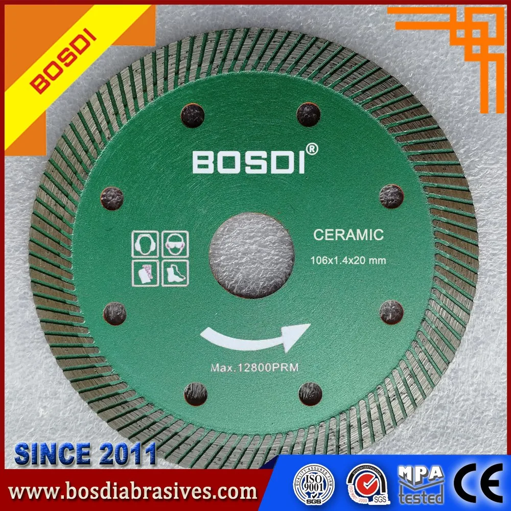 Diamond Saw Blade, Cutting Disc/Wheel/Tools, 106X1.4X8X20mm, Cutting Ceramic, Marble