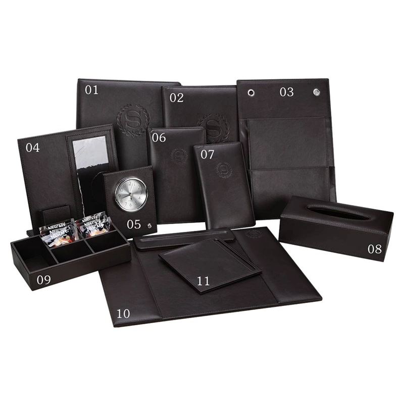 Hotel Coffee Color Leather Service Tray Leather Products Amenities