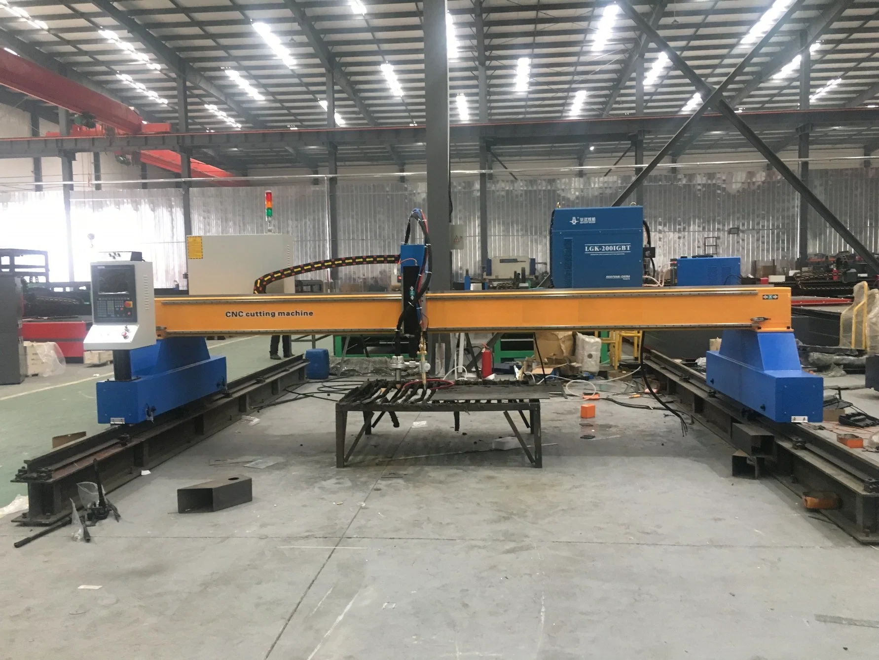 Gantry CNC Plasma Oxy Fuel Cutting Machine for Large Factory Use